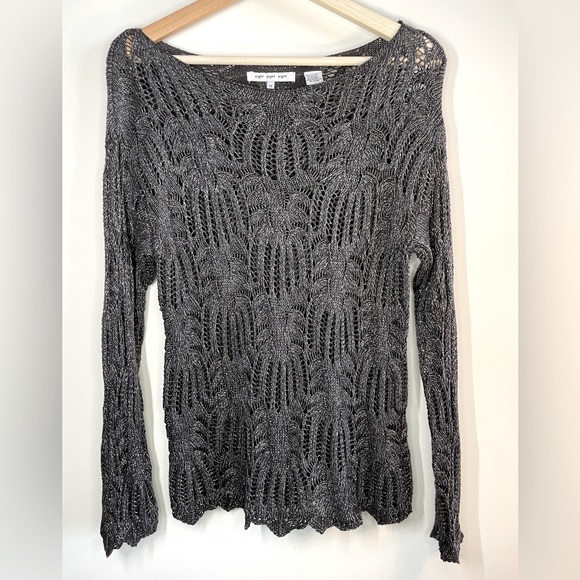 eight eight eight Sweaters - Sparkly Lace Knit Sweater